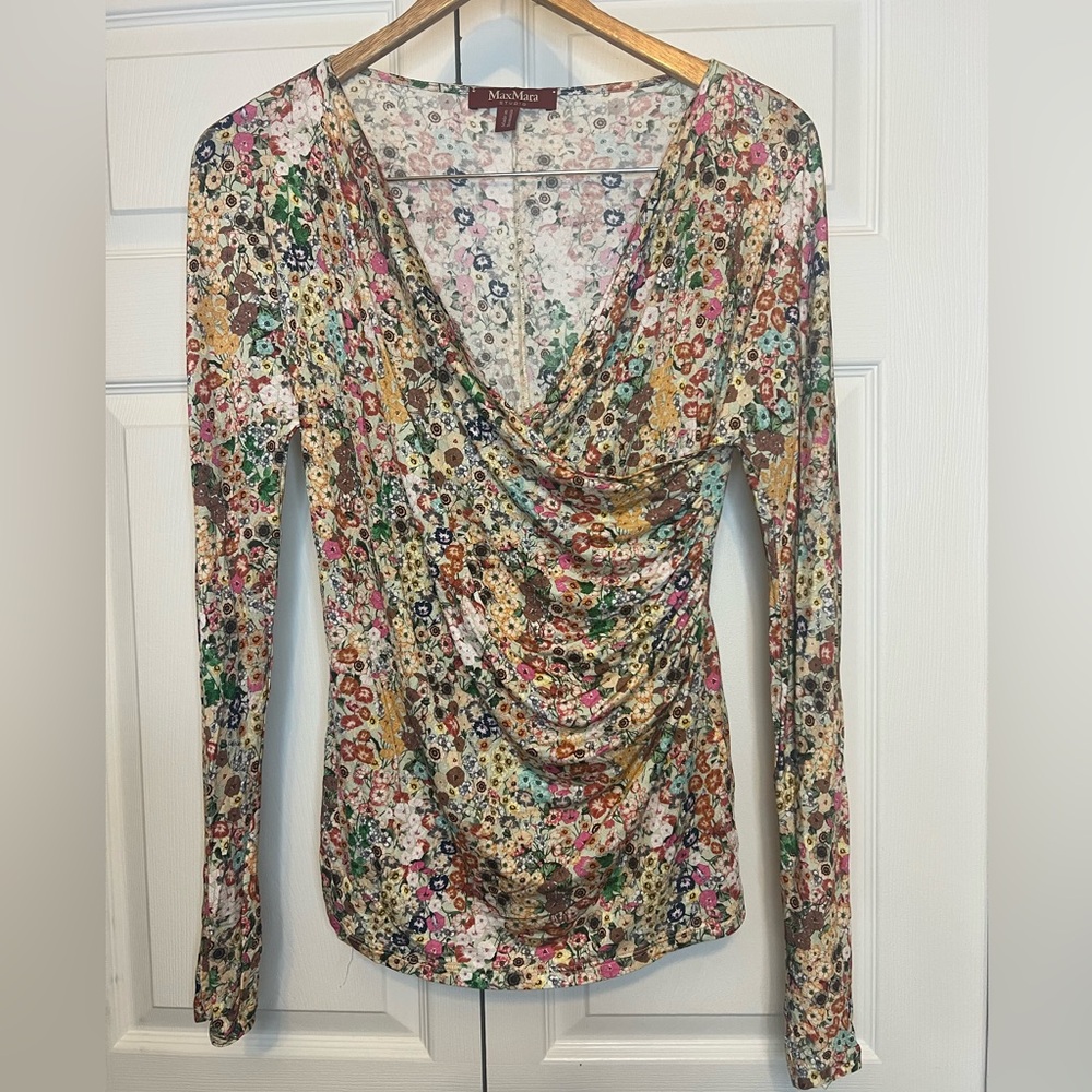 MaxMara Multicolor Floral Blouse
